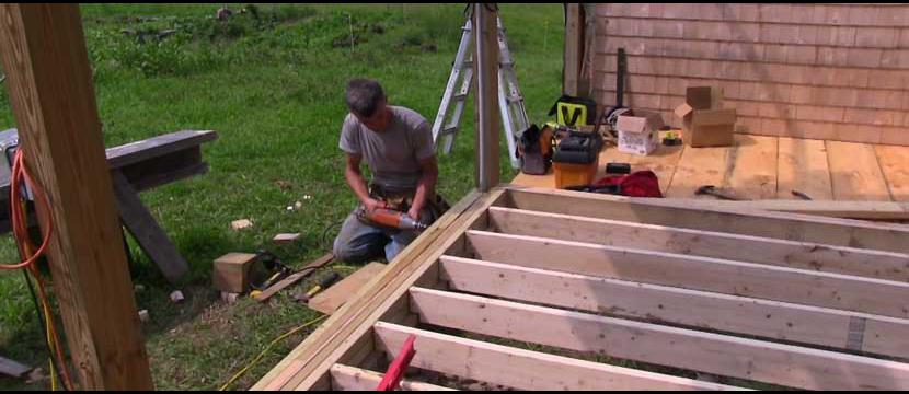 Ben Working on Mini Barn