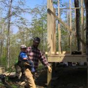 Son helps Dad