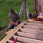 Ben Working on Mini Barn